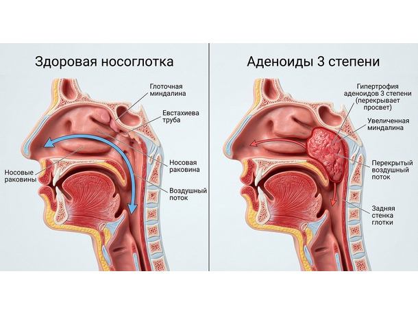 Когда ребенку требуется удаление аденоидов